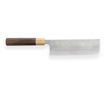 nakiri-kniv japonais artisanal Yoshimi Kato AS Nashiji 16,5 cm