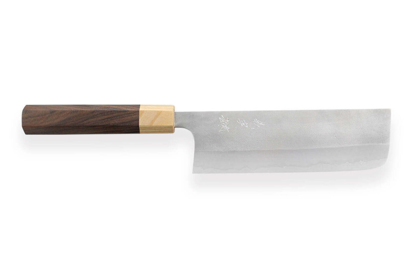 nakiri messer japonais artisanal Yoshimi Kato AS Nashiji 16.5cm