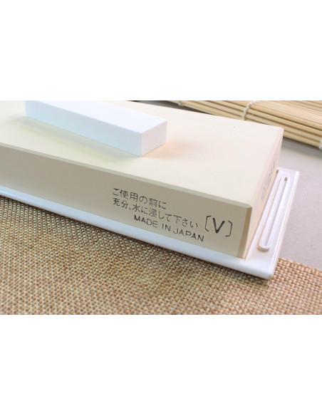 Suehiro Cerax, pietra giapponese in ceramica a grana 3000 su base - Misura L