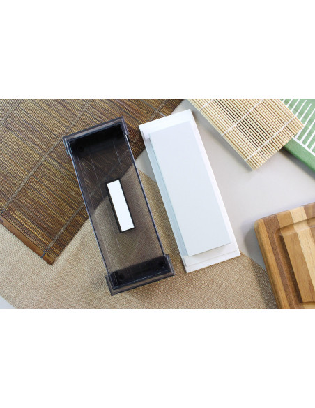 Japanese whetstone Suehiro Cerax ceramic 320 grit on base