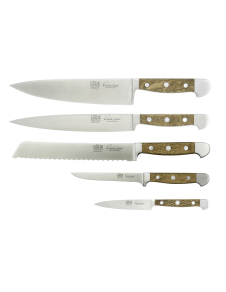 Conjunto de 5 facas forjadas Güde Alpha Oak