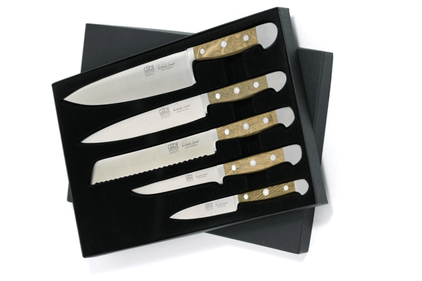 Set van 5 Güde Alpha Eiken gesmede messen