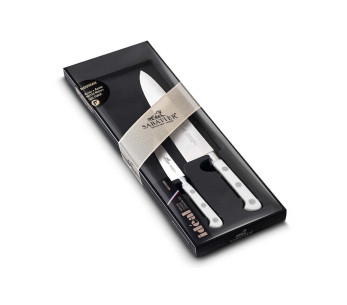 Set Sabatier in scatola 2 coltelli Toque blanche Office + Chef, 100% forgiati