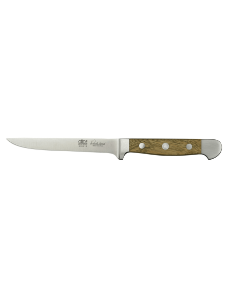 Sett med 5 smidde Güde Alpha Oak-kniver