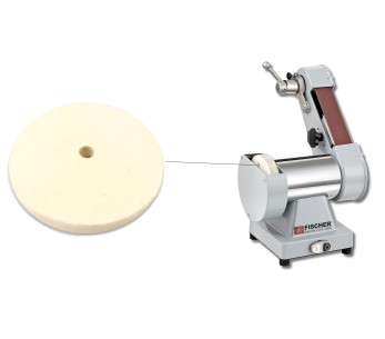 Disco de fieltro pulidor 150 x 20 x 15 mm para amoladora eléctrica Fischer 75800 2