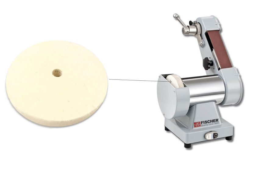 Disco de fieltro pulidor 150 x 20 x 15 mm para amoladora eléctrica Fischer 75800
