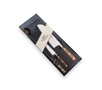 Conjunto de caixa 2 facas Sabatier Perigord Office 10cm + Santoku 18cm