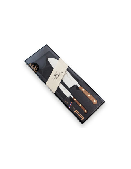 Estuche 2 cuchillos Sabatier Perigord Office 10cm + Santoku 18cm