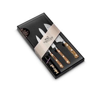Juego de 3 cuchillos Sabatier Provençao Office + Universal + Mini Santoku