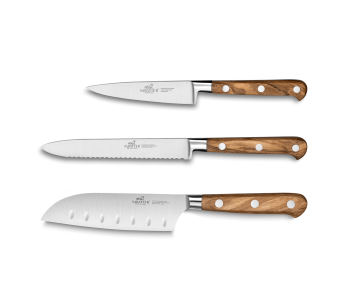 Conjunto de 3 facas Sabatier Provençao Office + Universal + Mini Santoku 2