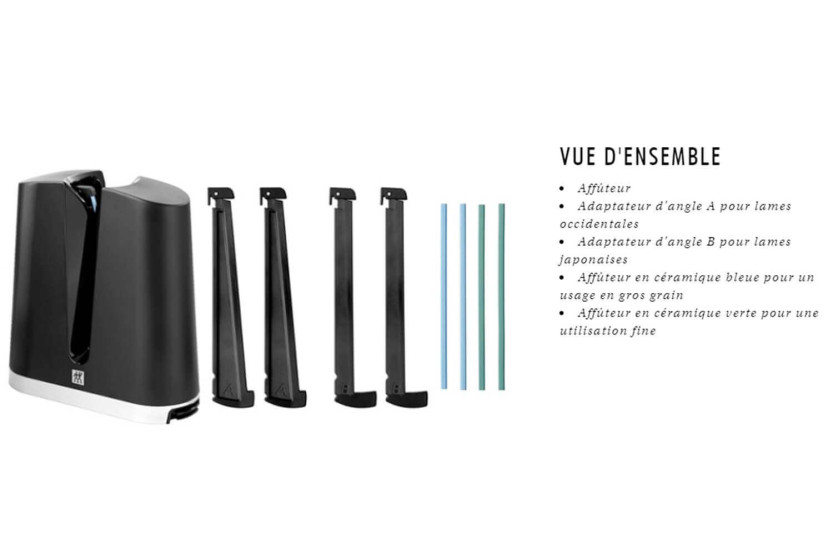 Zwilling V-Edge teroitin länsimaisille ja japanilaisille veitsille