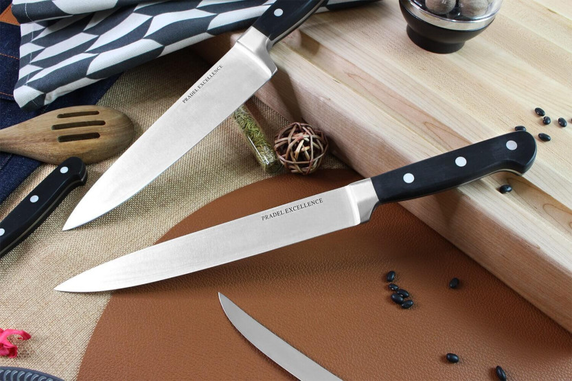Faca de chef profissional Pradel Excellence com 20 cm de lâmina