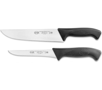 Sett med 2 profesjonelle slakterkniver Sanelli SKIN Désosseur 16cm + Boucher 22cm 2