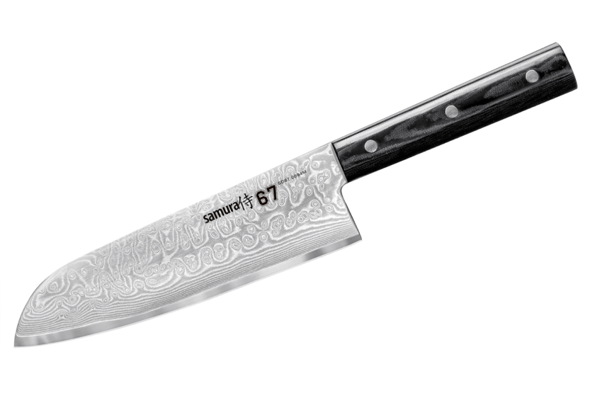 faca santoku Samura Damasco 67 VG10 damas 17,5cm