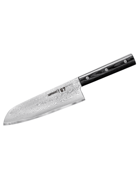 santoku mes Samura Damascus 67 VG10 damas 17,5cm