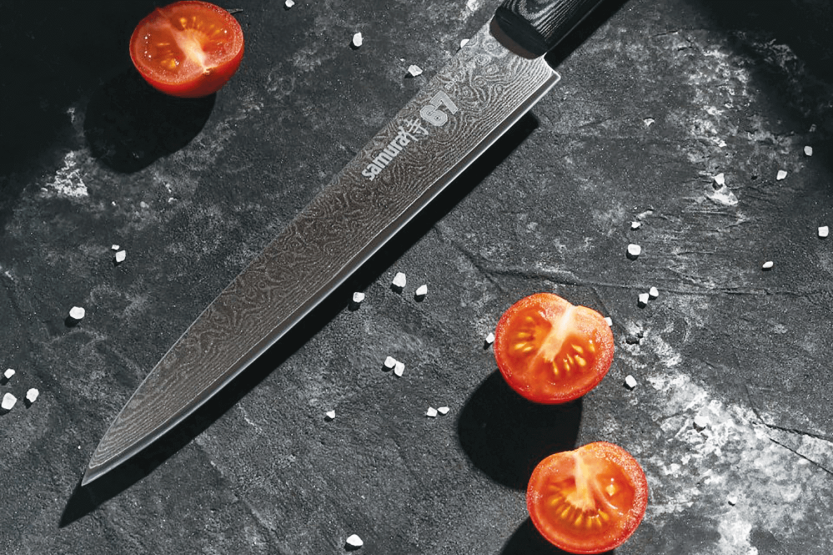 Faca para fatiar Samura Damascus 67 VG10 Damascus 20cm