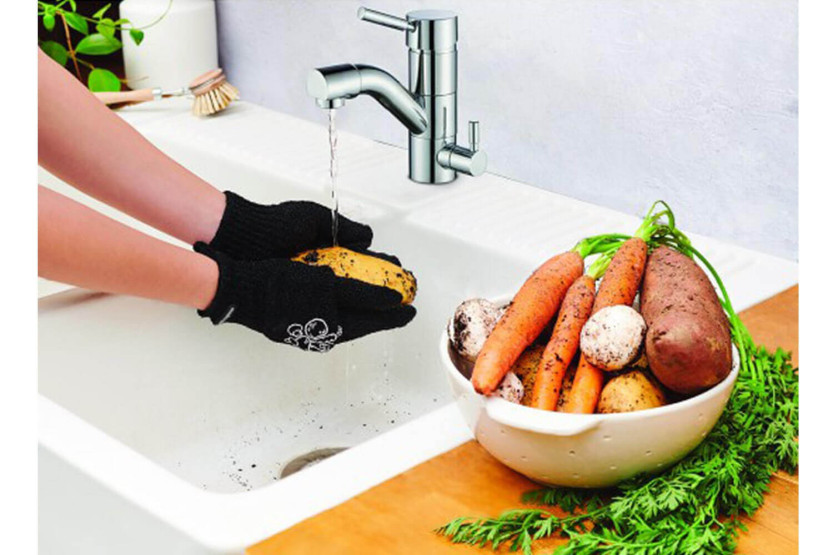 Guantes de limpieza de verduras Mastrad de poliamida y nailon