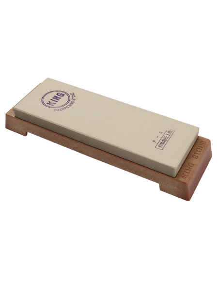 Japansk slipestein King F-3 Super Finish 4000 korn + base - størrelse M