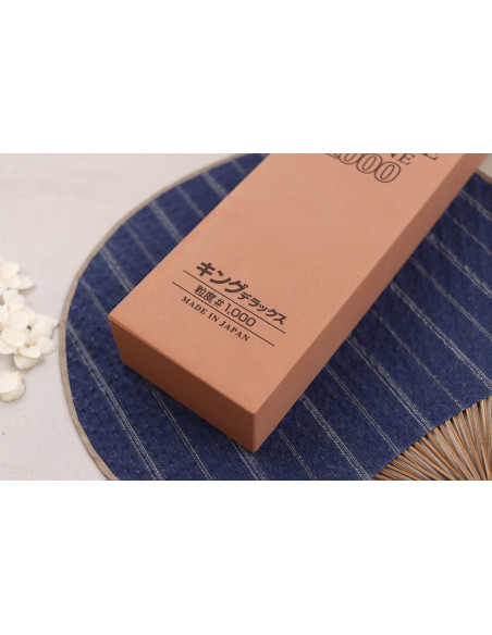 Pedra de amolar japonesa King Deluxe 1000 grit - Tamanho M