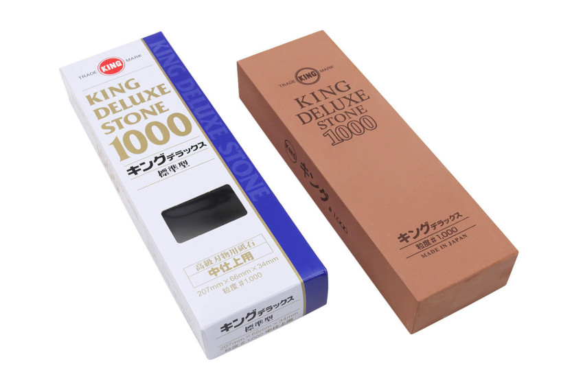 Pedra de amolar japonesa King Deluxe 1000 grit - Tamanho M