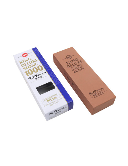 Pedra de amolar japonesa King Deluxe 1000 grit - Tamanho M