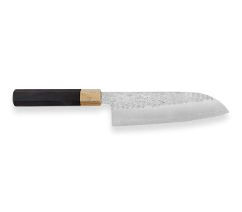 Yu Kurosaki senko 16,5 cm SG2 acciaio martellato a mano coltello santoku giapponese
