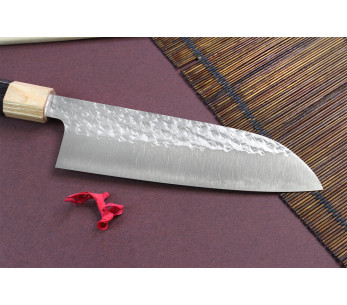 Vasaroitu japanilainen santokuveitsi Yu Kurosaki senko 16.5cm teräs SG2 2