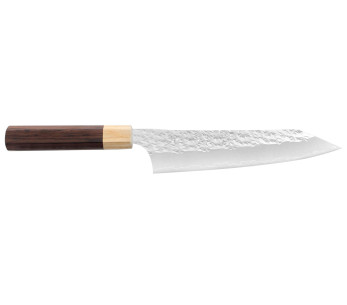 Yu Kurosaki senko 21cm faca de cozinha japonesa artesanal martelada em aço SG2