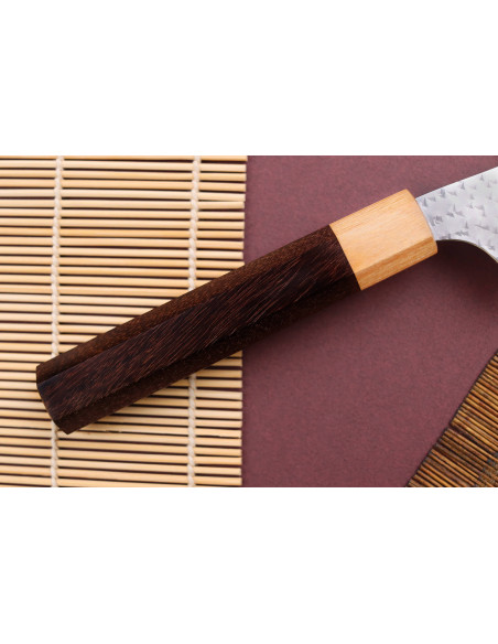 Couteau sujihiki kirsebær japansk artisanal martelé Yu Kurosaki senko 27cm acier SG2