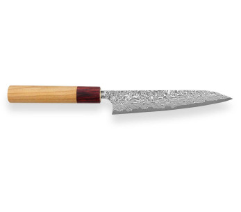 Yoshimi Kato 15cm VG10 Damascus nikkeli käsintehty japanilainen yleismallinen veitsi