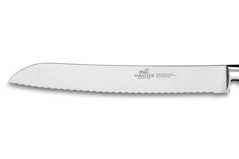 SABATIER Provençao Brødkniv 100 % smidd 20 cm i oliventre