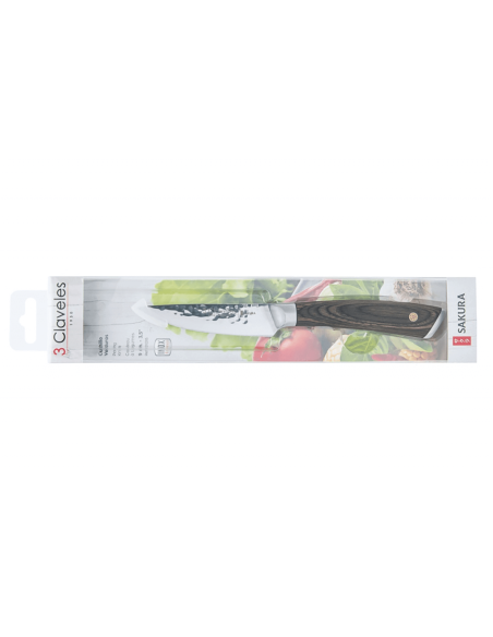 Sakura 3 claveles kuorintaveitsi 9cm pakkawood kahva