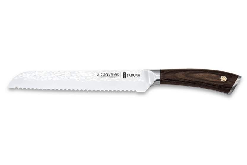 Sakura 3 Claveles Brødkniv med pakkahåndtag 19 cm