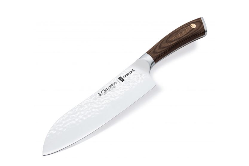 Santokukniv 3 Claveles Sakura manche pack 17,5 cm