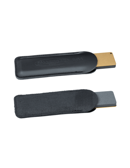 DC4 Fallkniven pedra de amolar diamantada/cerâmica 10cm + estojo em pele