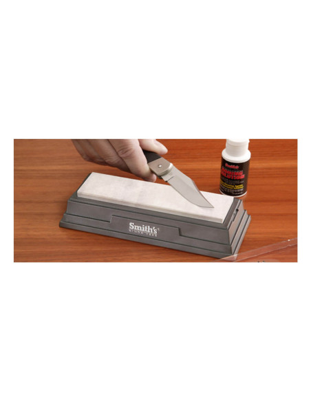 Arkansas Smith piedra natural grano 600 + caja soporte