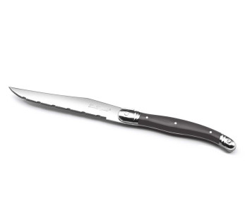 Lou Laguiole Tradition biffkniv grå blad i rustfritt stål 11 cm