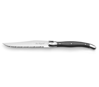 Lou Laguiole Tradition biffkniv grå blad i rustfritt stål 11 cm 2