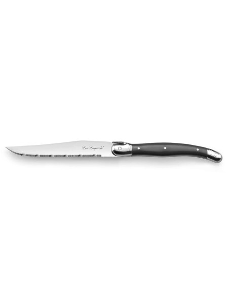 Faca para bife Lou Laguiole Tradition lâmina em aço inoxidável cinzento 11cm