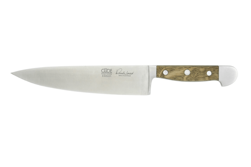 Sett med 5 smidde Güde Alpha Oak-kniver