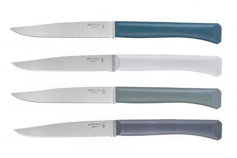 Set of 4 Opinel Bon Appétit+ Tempête 11cm stainless steel knives