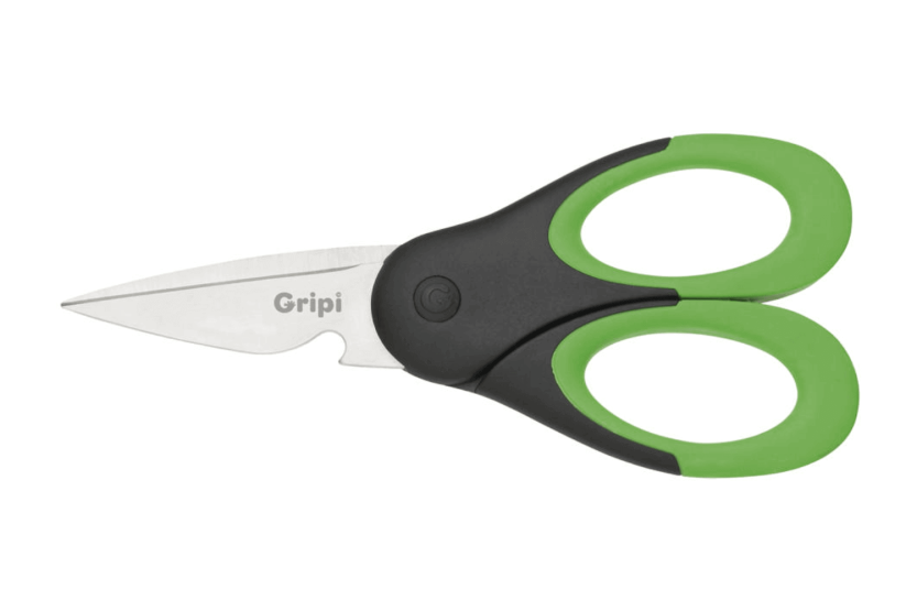 Richardson Gripi 20cm svart och grön kökssax med integrerad flasköppnare