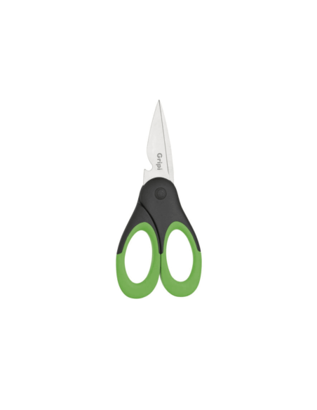 Richardson Gripi 20cm svart och grön kökssax med integrerad flasköppnare