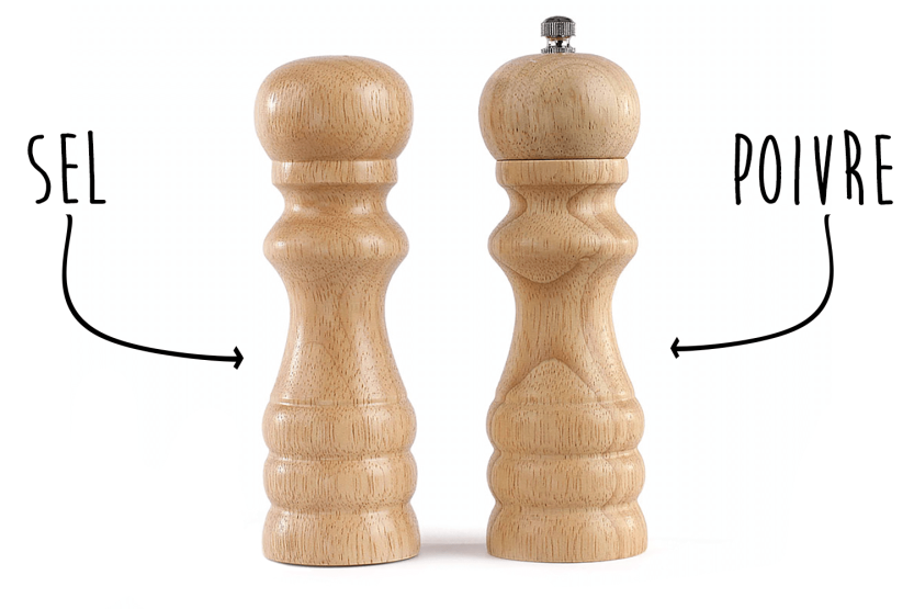 Livoo wood pepper mill and salt shaker set