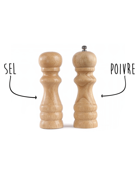 Set di macina sale e pepe in legno Livoo