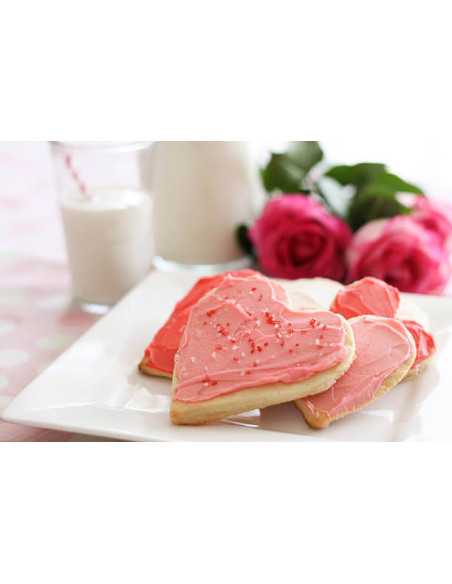 Set of 6 heart-shaped Livoo stainless steel cookie cutters