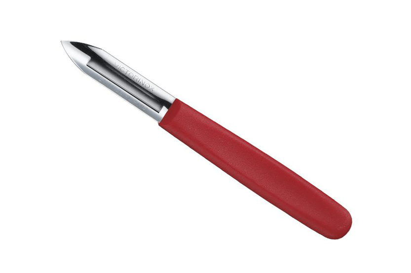 Victorinox skreller med rødt polyamidhåndtak