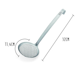 Schiumatoio a triangolo serie 1946 in acciaio inox diametro 11,5 cm