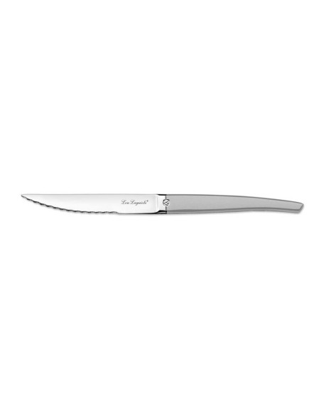 Gezacktes Steakmesser Lou Laguiole Jet sablé grau