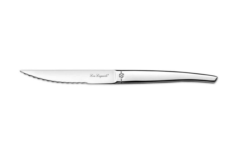 Lou Laguiole Jet roestvrijstalen steakmes